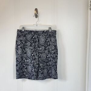 Plus Size Croft & Barrow Women's Black & White Shorts
